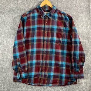 St.‎ Johns Bay Mens Multicolor Long Sleeve Button Down Shirt Size XXL